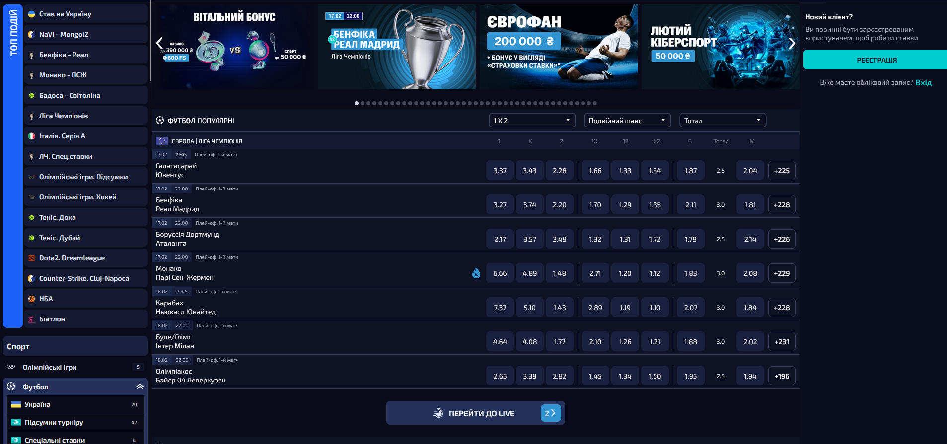 Раздел линии в БК Олвин: структура событий, рынков и коэффициентов на Allwin UA